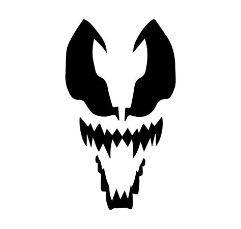 Venom Pumpkin Carving Template
